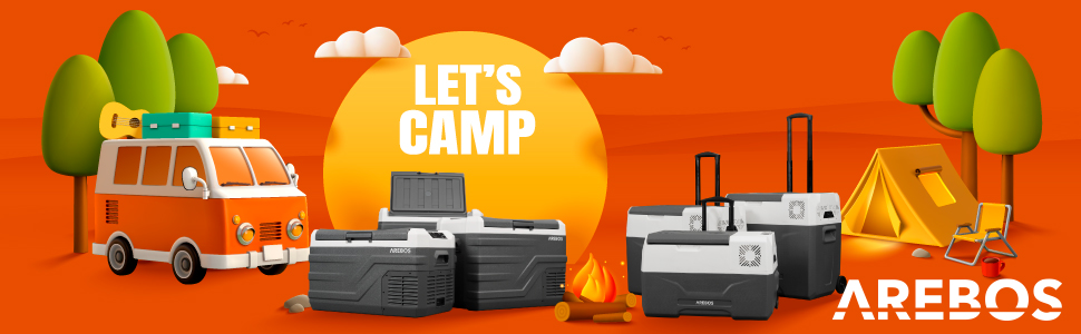 Автомобільний компресор-холодильник Arebos 27л з колесами: Електрична сумка-морозильник з APP, USB, -20°C (12/24V, 230V) для авто, кемпінгу, човна