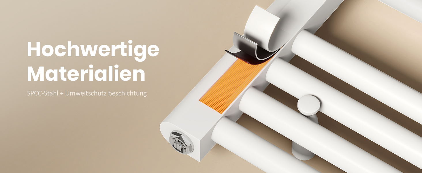 Рушникосушарка EMKE Badheizkörper 1000x400 мм, біла, 356W