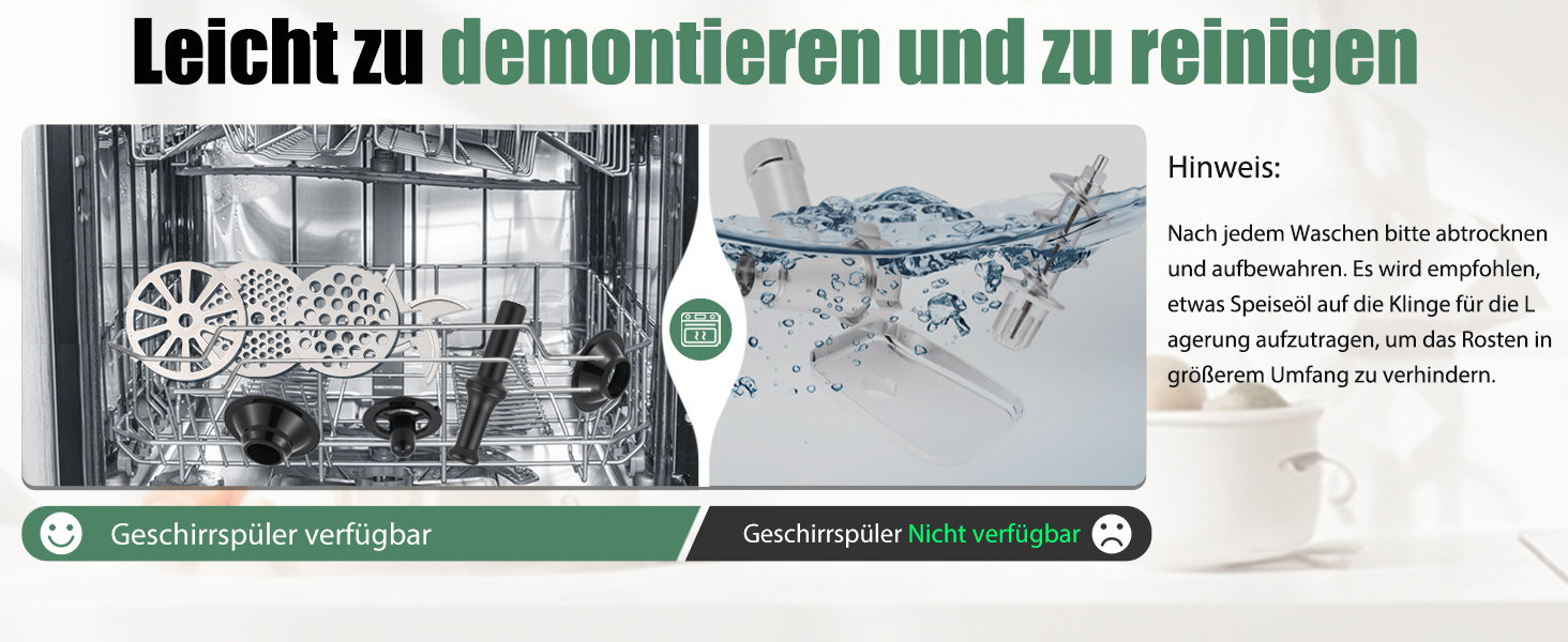 Електрична м'ясоподрібнювач Huanyu 2800W з насадкою для ковбас - багатофункціональна кухонна машина для дому та професійного використання