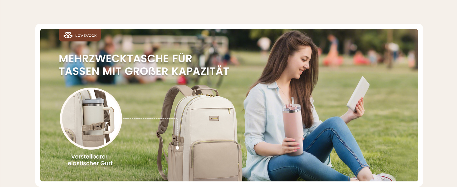 LOVEVOOK Рюкзак для жінок, 15.6