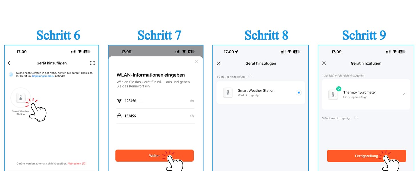 Термометр-гігрометр WIOONI Wi-Fi з LCD-дисплеєм: 3 сенсори + 1 база. Сумісний з Tuya/Smart Life