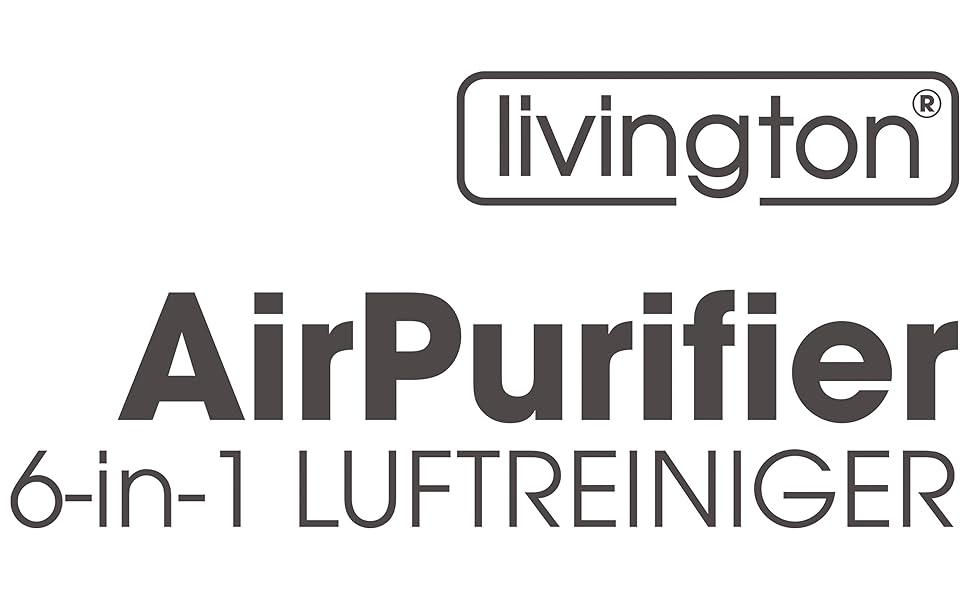 Повітряочисник Livington AirPurifier для кімнат до 30 м² – для алергіків, проти пилу, пилку та шерсті тварин, з автоматичним режимом та таймером