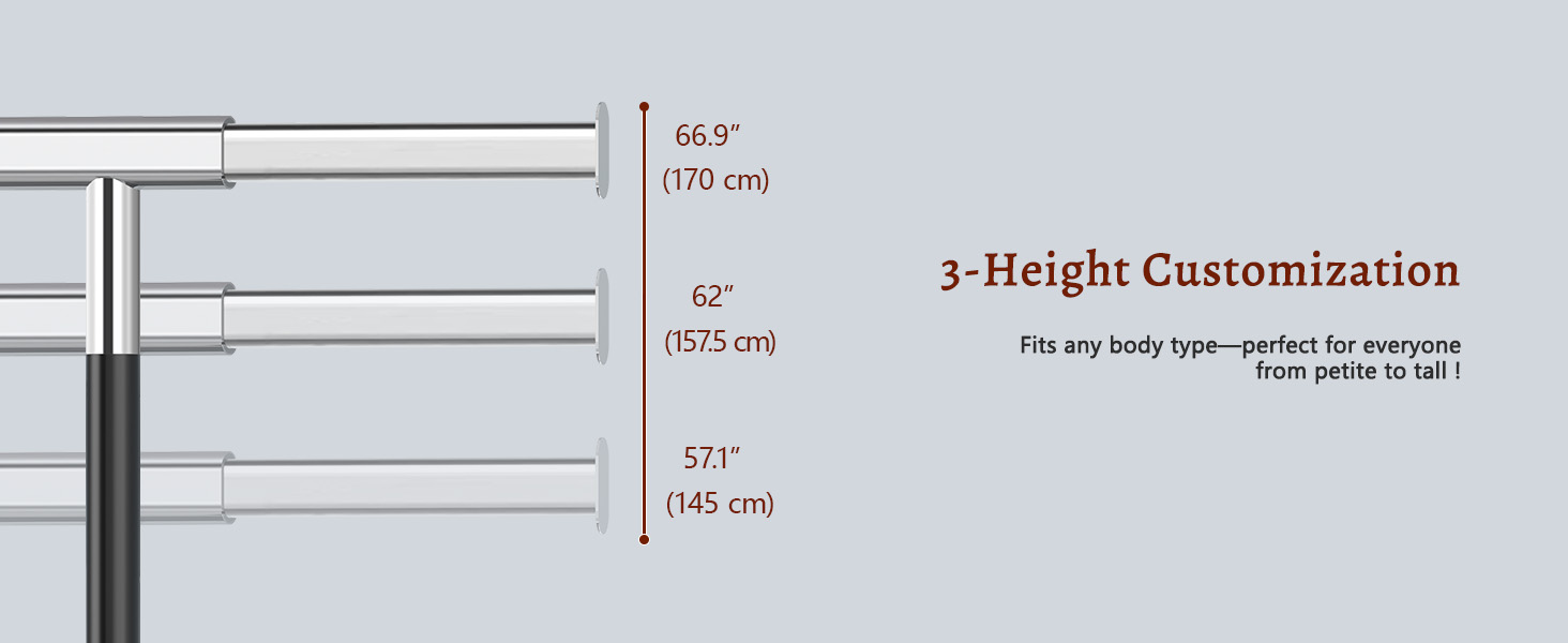 Стійка для одягу на колесах FAVOOOSTY, металева, мобільна, до 200 кг, чорна, 1 перекладина