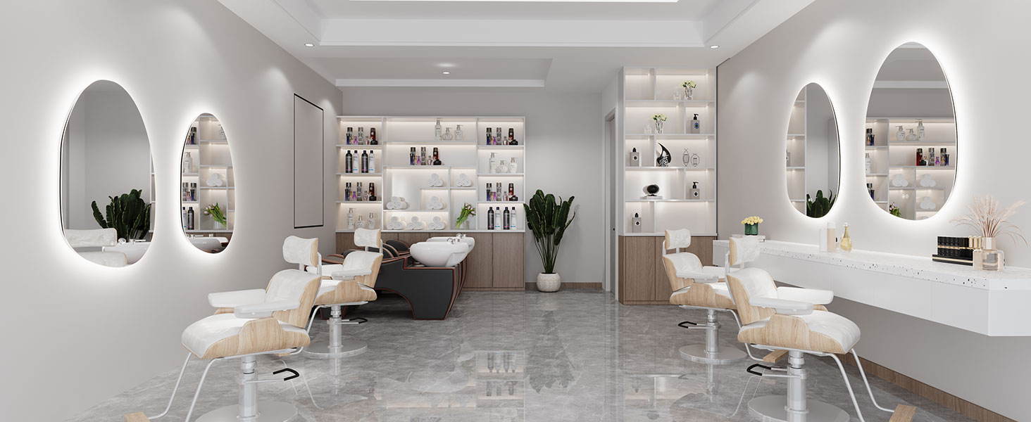 Дзеркало для ванної кімнати Dripex LED з підсвічуванням, сенсорне керування, регулювання яскравості, 3 кольори світла, без запотівання, 85x52 см