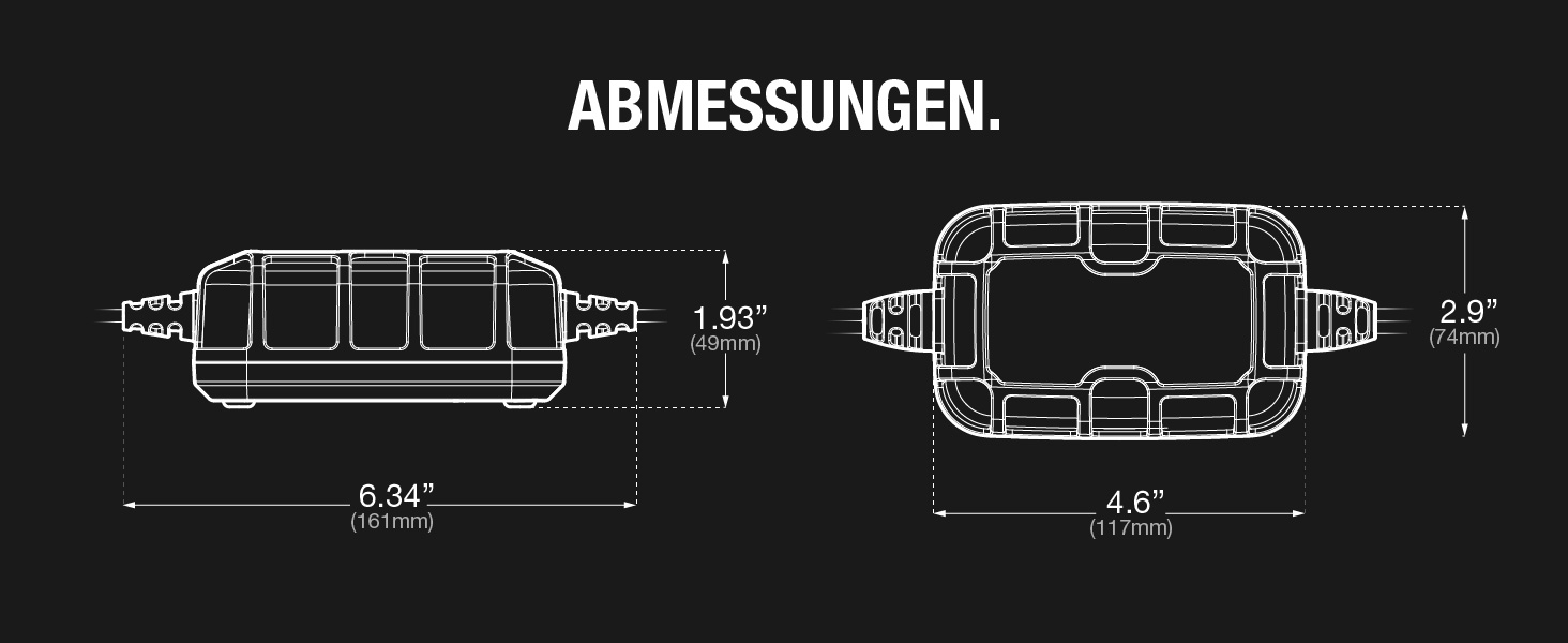 NOCO Genius 5: Інтелектуальне зарядне пристрій для акумуляторів 5A 6V/12V – Автоматичний зарядний пристрій, десульфатор з захистом від перезаряду та температурною компенсацією – Для свинцево-кислотних та літієвих акумуляторів