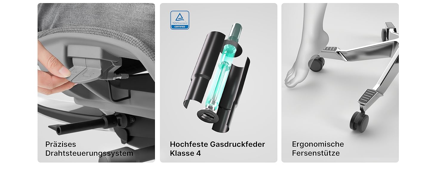 Офісний стіл HINOMI H2 Pro з ергономічною підтримкою попереку, регульованою підголівником та підлокітниками, до 150 кг, дихаюча сітка, поворотний крісло для дому та офісу, сірий