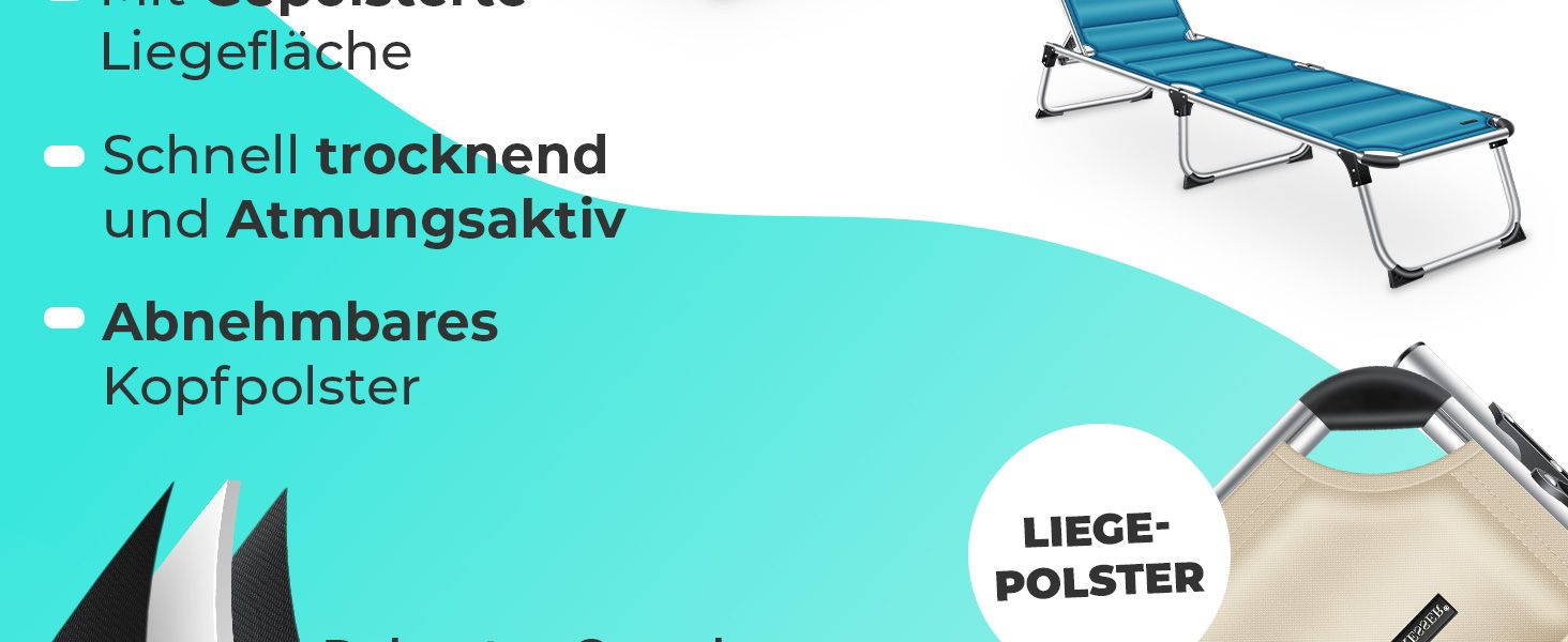 Шезлонг KESSER® Sun з дахом для саду: регульована спинка, зручна лежача поверхня, алюмінієвий каркас, портативний, антрацит (з преміум-подушкою)