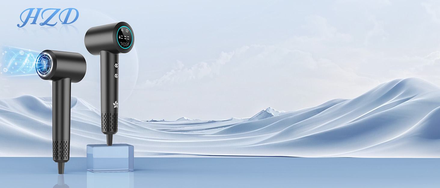 Професійний фен для волосся з дифузором, безщітковий мотор 110 000 об/хв, 400 млн плазмових іонів, низький рівень шуму 57дБ, чорний