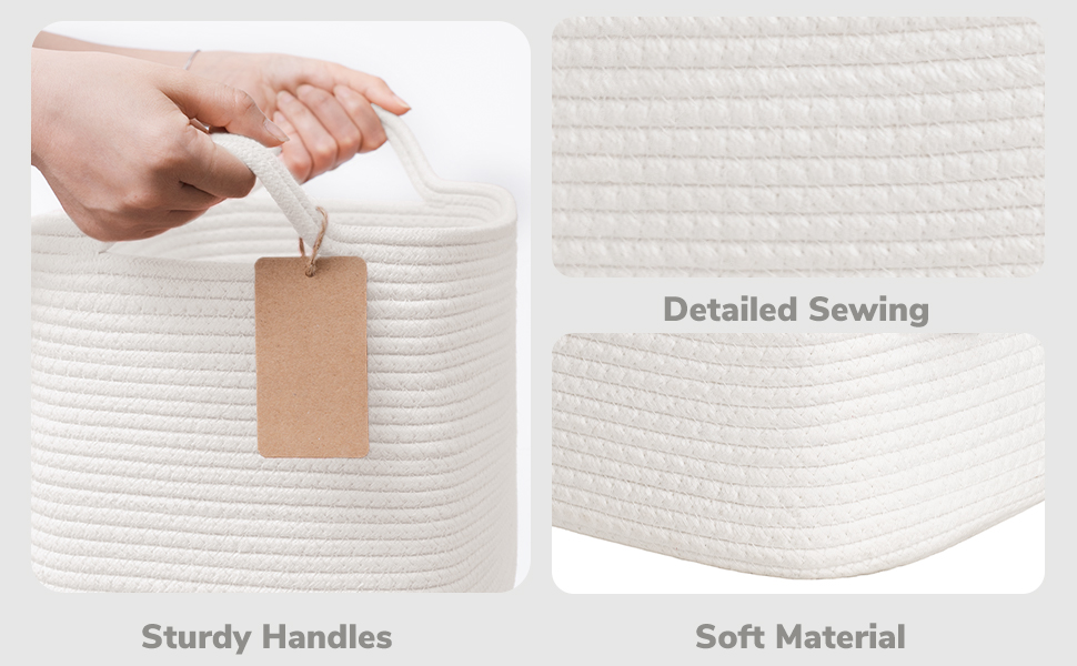 Кошики для зберігання TIMEYARD, декоративні плетені кошики, 3 шт., 33 x 25 x 22,5 см, для іграшок, рушників, подарунків