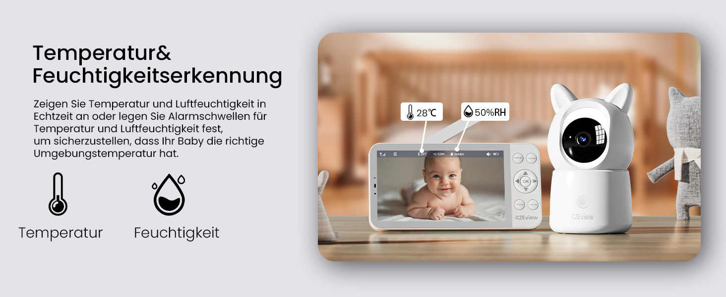 Відеоняня з камерою 2.5K, 5.5