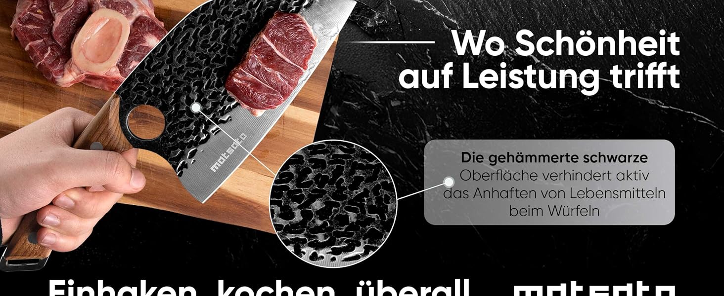 Набір кухонних ножів Matsato (3 шт.) - професійні, гострі, для кухні