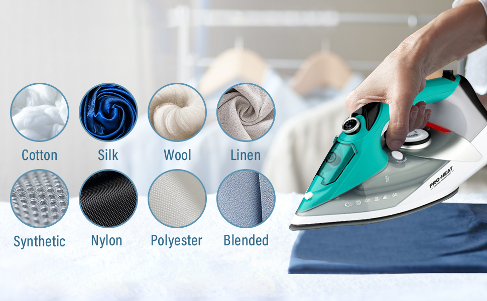 Праска з парою, праска з керамічною підошвою, самоочищення, резервуар 340 мл, 3000 Вт, автоматичне вимкнення, зелена