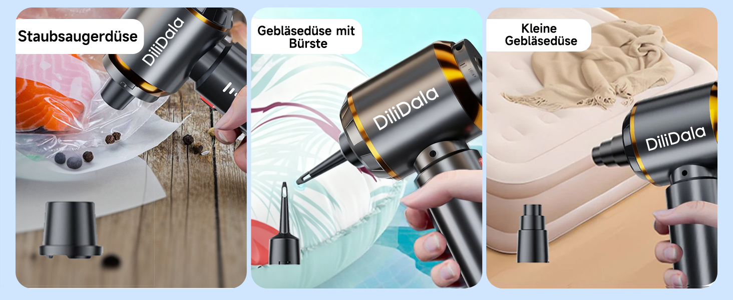 Акумуляторний ручний автомобільний пилосос 26000Па з безщітковим двигуном, 3 режими потужності, швидка зарядка, для авто, шерсті тварин та диванів, сірий