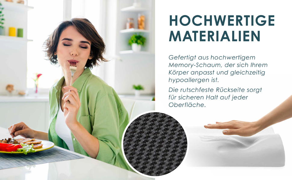 Ортопедична подушка для сидіння Nachtengel з Memory Foam для ергономічного комфорту, полегшення болю в куприку та спині – ідеально для офісного крісла, автосидіння (1 шт, чорний, Medium)