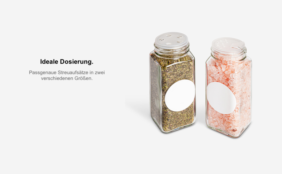 Набір банок для спецій Greeano з дерев'яною кришкою, 12 шт. по 120 мл – скляні ємності для спецій зі знімним розсіювачем