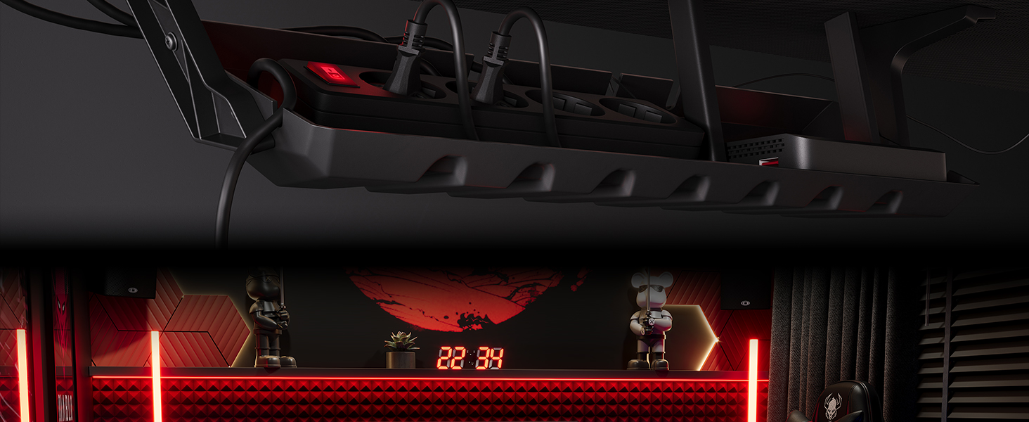 Ігровий стіл Diablo Gaming для ПК та комп'ютера, 160x75x75 см, білий