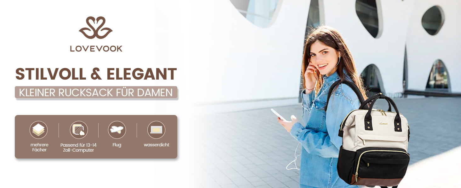 LOVEVOOK Рюкзак для жінок, великий, з відділенням для ноутбука 17.3 дюйма, шкільний, для підліток, дівчаток, для навчання, подорожей, бізнесу, водонепроникний, сірий, рожевий