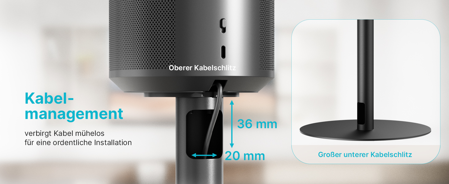 Підставка для колонок PEGZONE, сумісна з SONOS Era 300/100, регульована висота, з кабельною організацією, чорна, 2 шт.