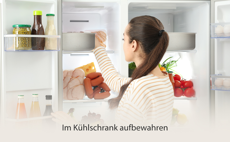 Набір посуду Sweetcrispy: 12 предметів (сковороди, каструлі) з антипригарним покриттям, для індукції та духовки, 20/26 см, 18/20 см, 26 см, знімні ручки, бежевий