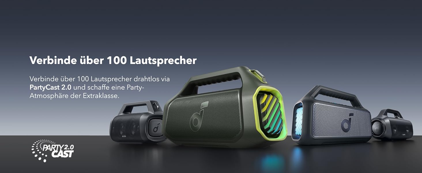 Soundcore Boom 2 Plus: портативна Bluetooth колонка для кемпінгу, 140W, IPX7, RGB, Power Bank, USB-C