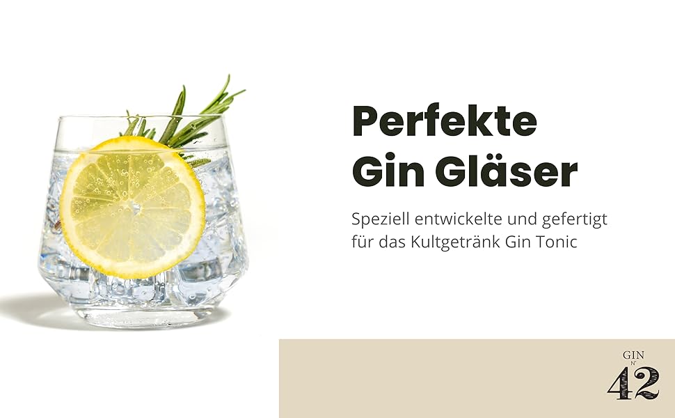 Набір келихів для джину та тоніку 4 шт, 400 мл, в подарунковій коробці з рецептами коктейлів, для великого льоду. Подарунок для чоловіків та жінок