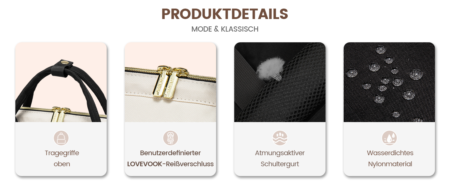 LOVEVOOK Рюкзак для жінок, великий, з відділенням для ноутбука 17.3 дюйма, шкільний, для підліток, дівчаток, для навчання, подорожей, бізнесу, водонепроникний, сірий, рожевий