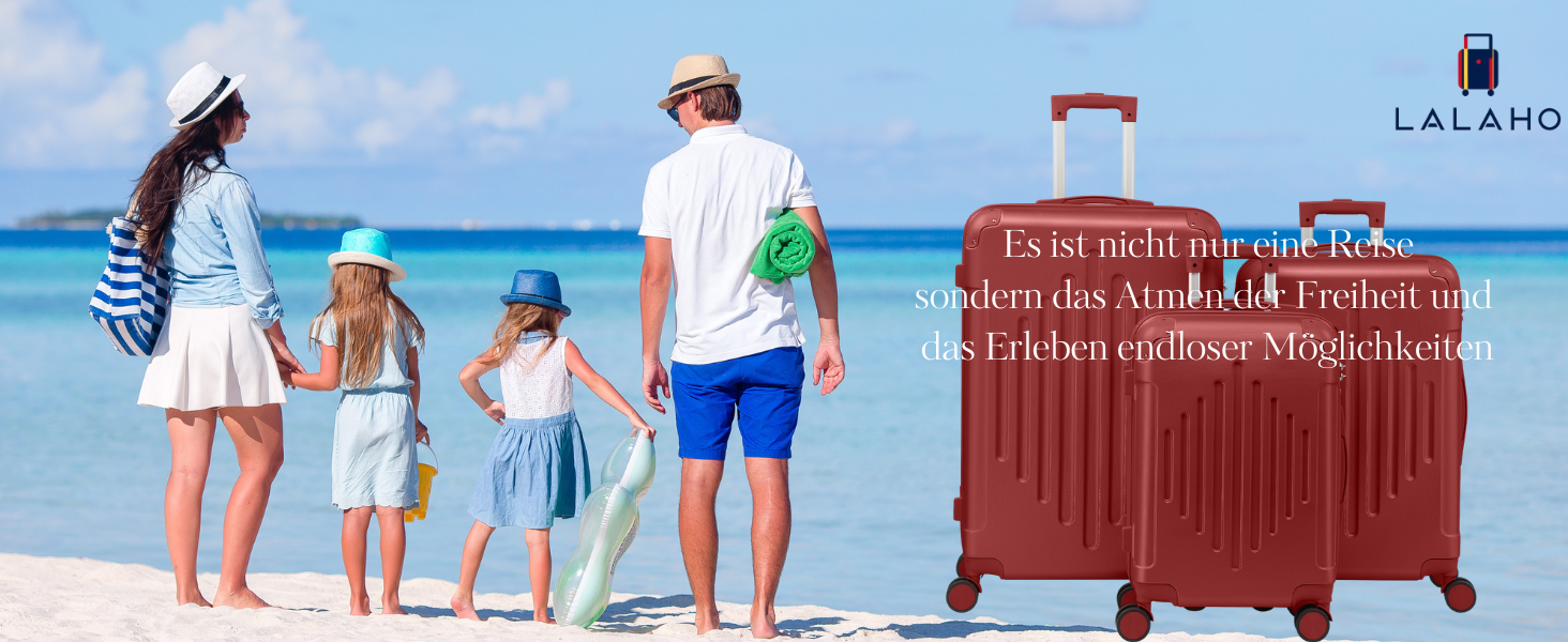 Набір валіз LALAHO 2 шт: велика та невелика, з косметичкою, з ABS пластику, телескопічний ручка, захист кутів, сірий