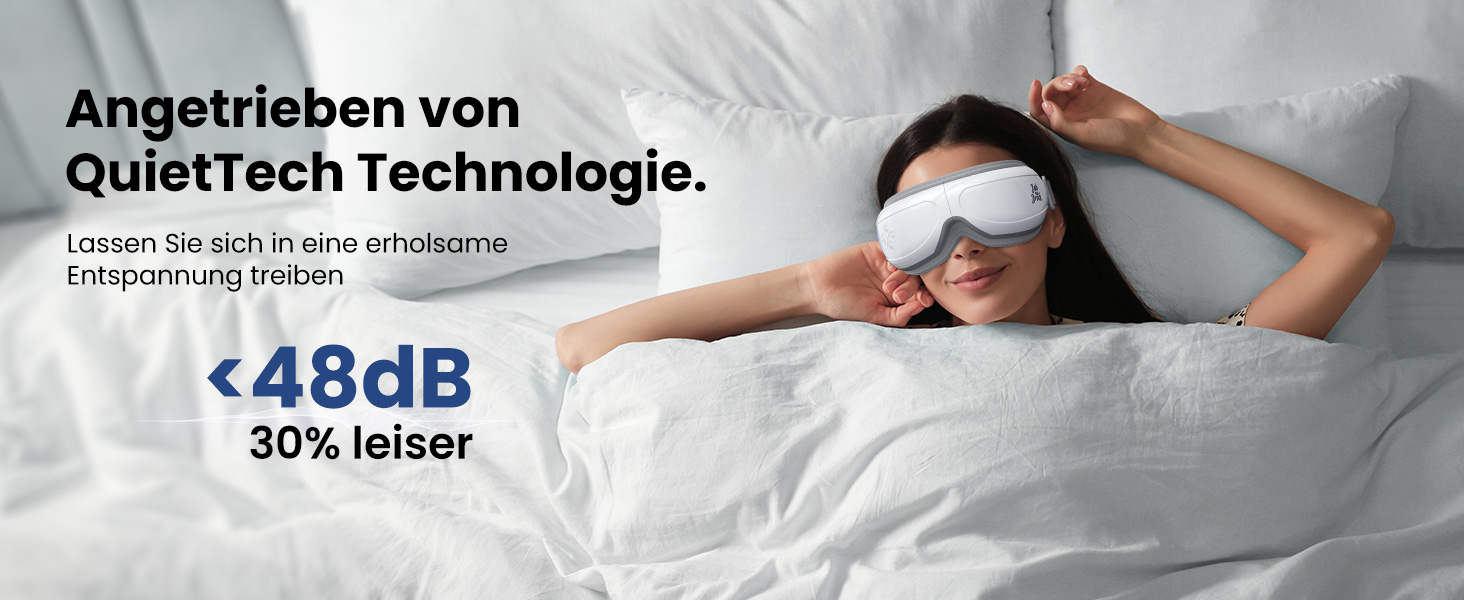 Масажер для очей Bob and Brad EyeOasis 2 з підігрівом, музикою та компресією. Електрична маска для очей для зняття темних кіл та сухості очей. Подарунок для чоловіків та жінок. Білий