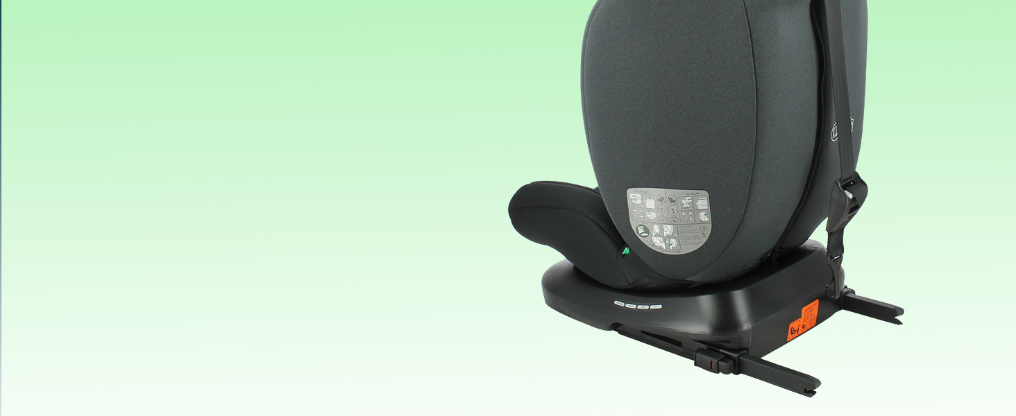 Автокрісло Nania Dune 0-36 кг, I-SIZE, 360° обертання, Isofix, регульована спинка та підголовник, сіре