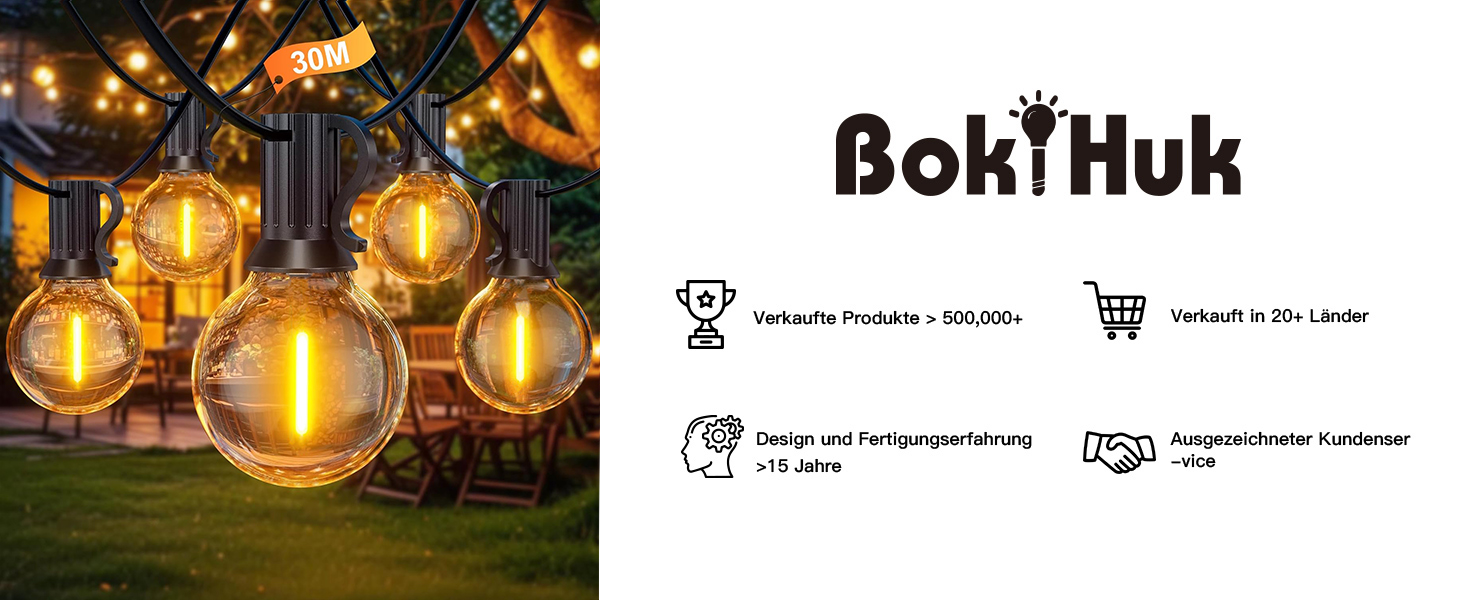 Гірлянда світлодіодна вулична 45.7м 150 LED 24V для вулиці, саду, вечірок, декору