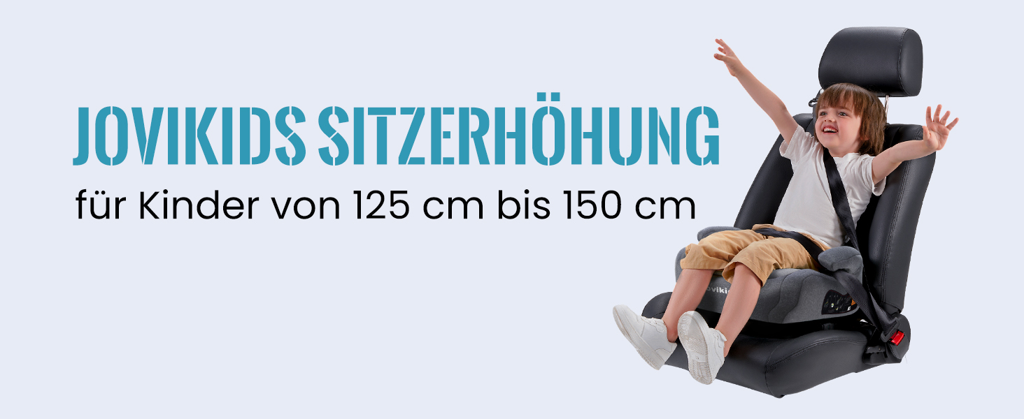 Бустерне сидіння для дітей ISOFIX, ECE R129 Бустер Сідло групи 2/3 (приблизно 15-36 кг), потовщений тканинний чохол і адаптер Isofix, чорний легко миється