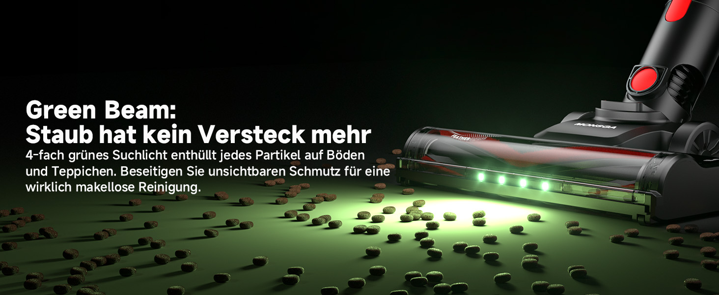 Бездротовий акумуляторний пилосос MONSGA з великою потужністю 45000Pa, до 50 хвилин роботи, дисплеєм, антизаплутана насадка, самостійна парковка, настінна зарядка, 8-шарова фільтрація, безщітковий двигун, для твердих поверхонь, килимів, шерсті тварин та авто.