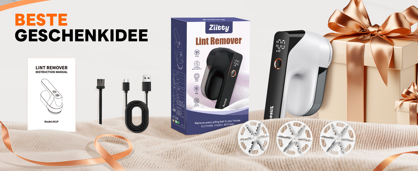 Електричний видальник ворсу Ziitty: 3 режими, 6 лез, для різних тканин. Ідеально для сім'ї