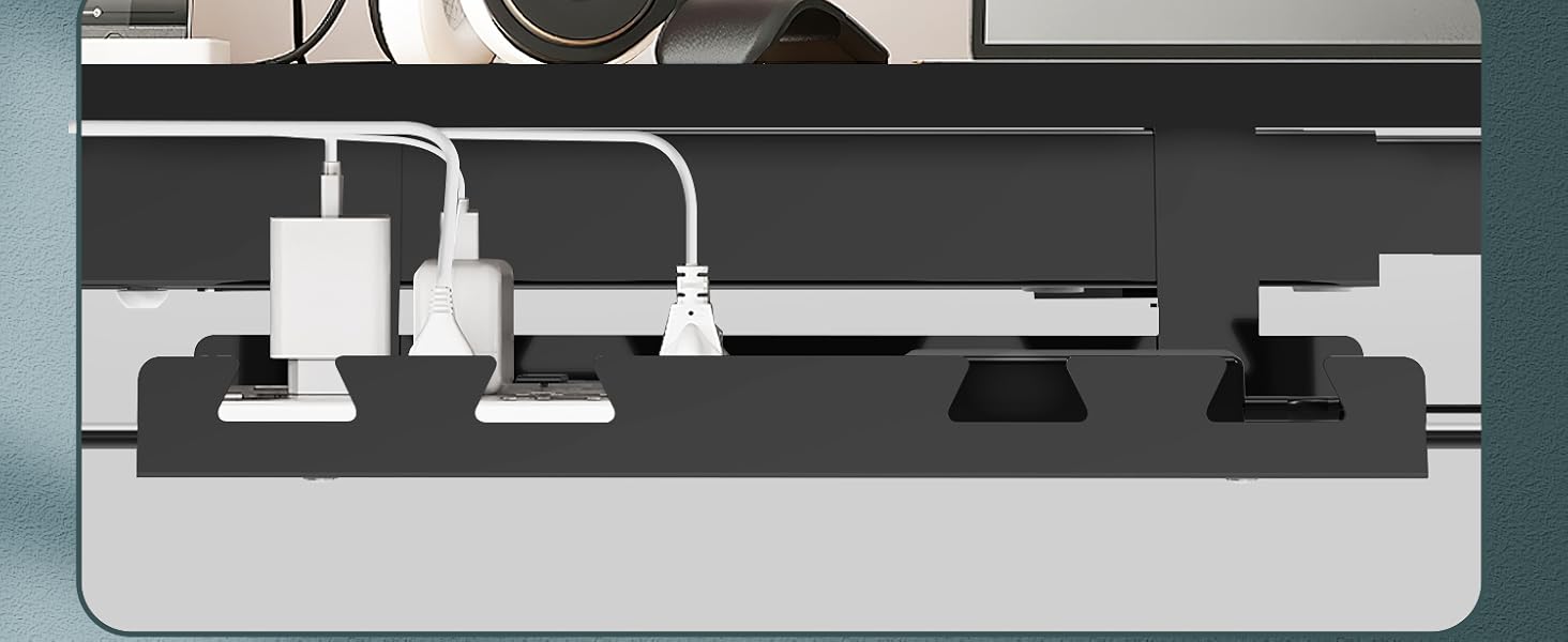 Електричний стіл JUMMICO з регулюванням висоти, з USB-роз'ємом та кабельною гондолою (білий/чорний)