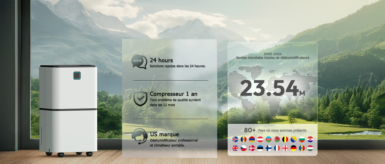 Електричний осушувач повітря 12л/день, сенсорне управління, дисплей, таймер, для дому, ванної кімнати, підвалу, білий