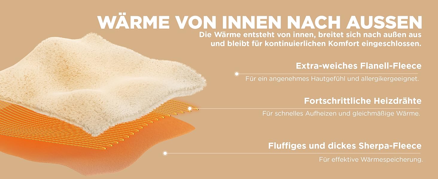 Електрична ковдра BEDSURE з автовимкненням, 130x180 см, сіра. Ковдра з підігрівом, 6 температурних режимів, таймер 10 годин. Чудовий подарунок для жінок та мами на Різдво.