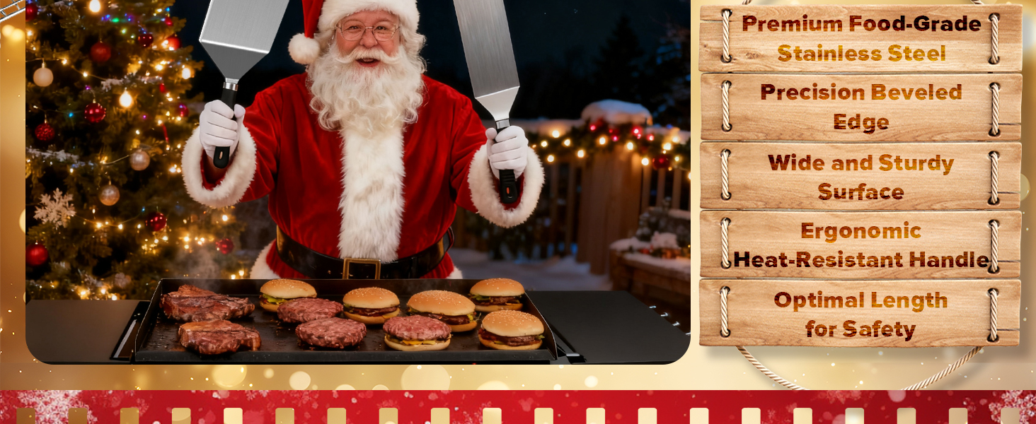 Набір для гриля та тепаньякі 27-TLG: шпатель, прес для котлет, аксесуари з нержавіючої сталі для чоловіків, подарунковий набір для приготування бургера на грилі Blackstone