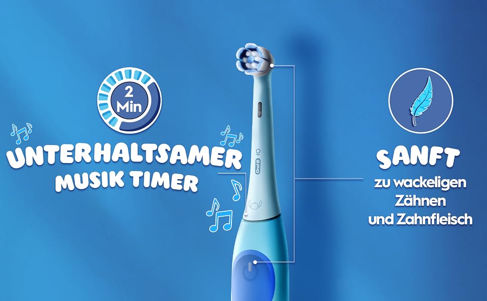 Електрична зубна щітка Oral-B iO Series 2, набір з 2 шт, чорний/зелений (Stitch Blue)
