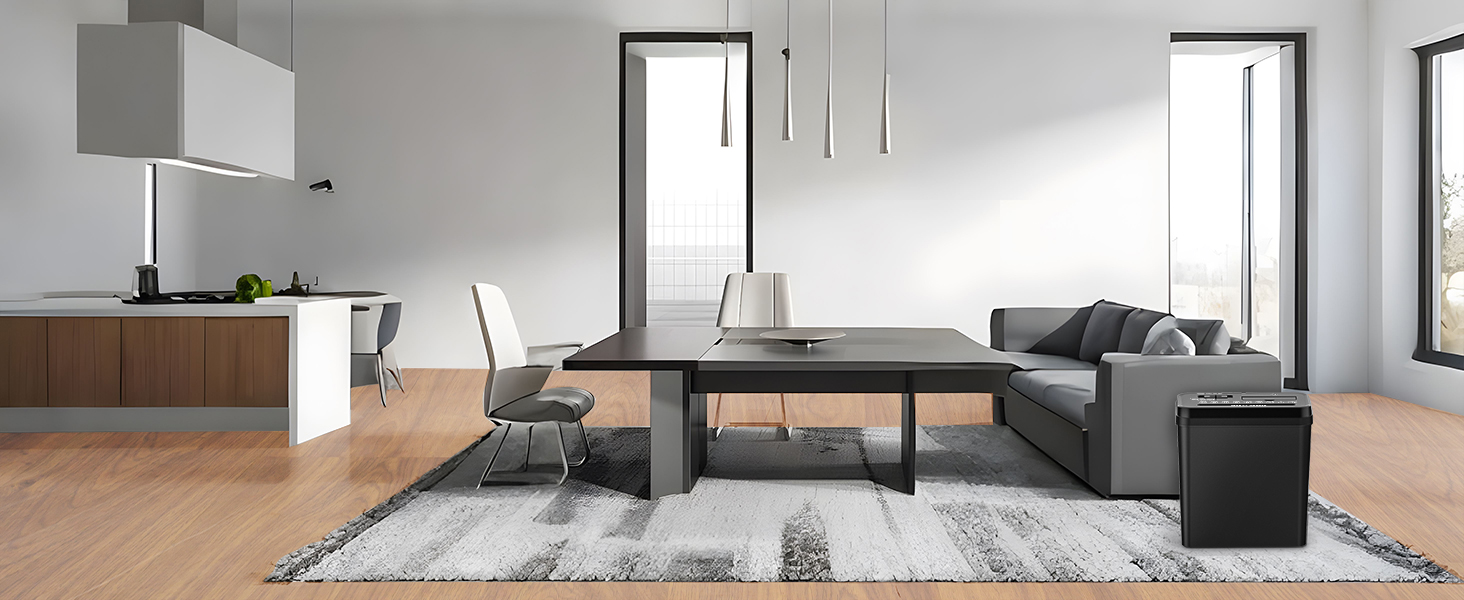 Шредер SINCHEREU для офісу та дому, 6 листів, P4, 11л кошик, знищення картки/CD, захист від перегріву