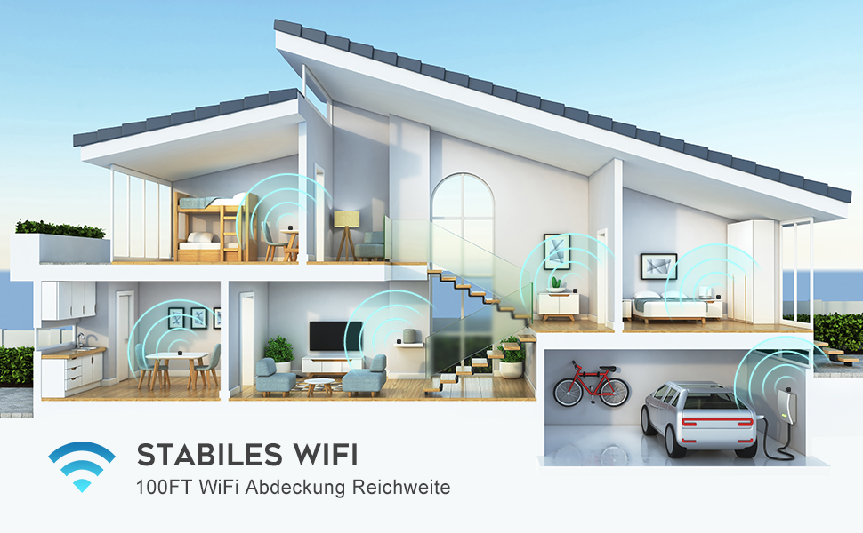 Відеодзвінок XTU з Wi-Fi, камера 2K HD, бездротовий, з гонгом, PIR-датчик, нічне бачення, 2-сторонній аудіо, підтримка SD/Cloud-пам'яті
