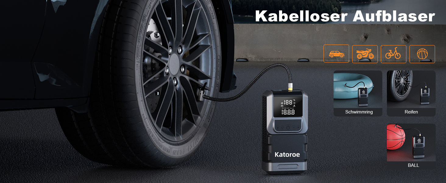 Пусковий зарядний пристрій (Бустер) 6000A з компресором 150 PSI, Powerbank для авто 12V (бензин до 10л, дизель до 8л), з LED-ліхтарем та дисплеєм, чорний