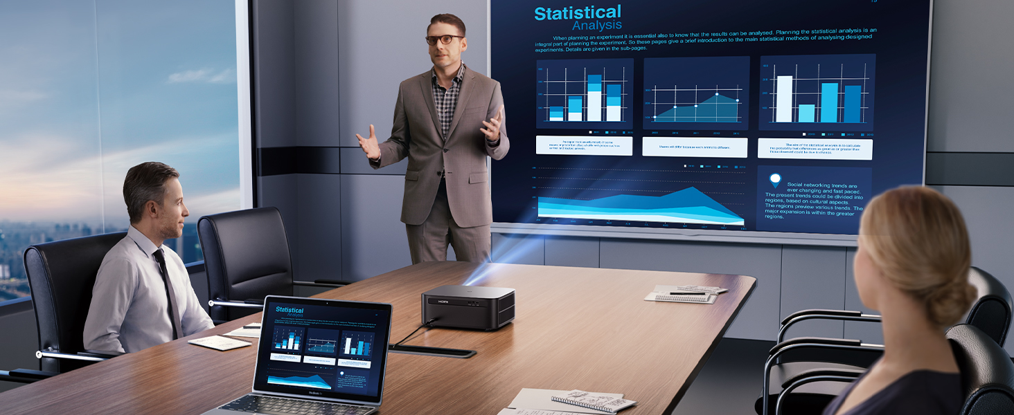 Beamer 4K для дому з Google TV, 1200 ANSI, Netflix, FHD 1080p, автофокус, корекція трапеції, 20W, WiFi6, Bluetooth, для вулиці, чорний