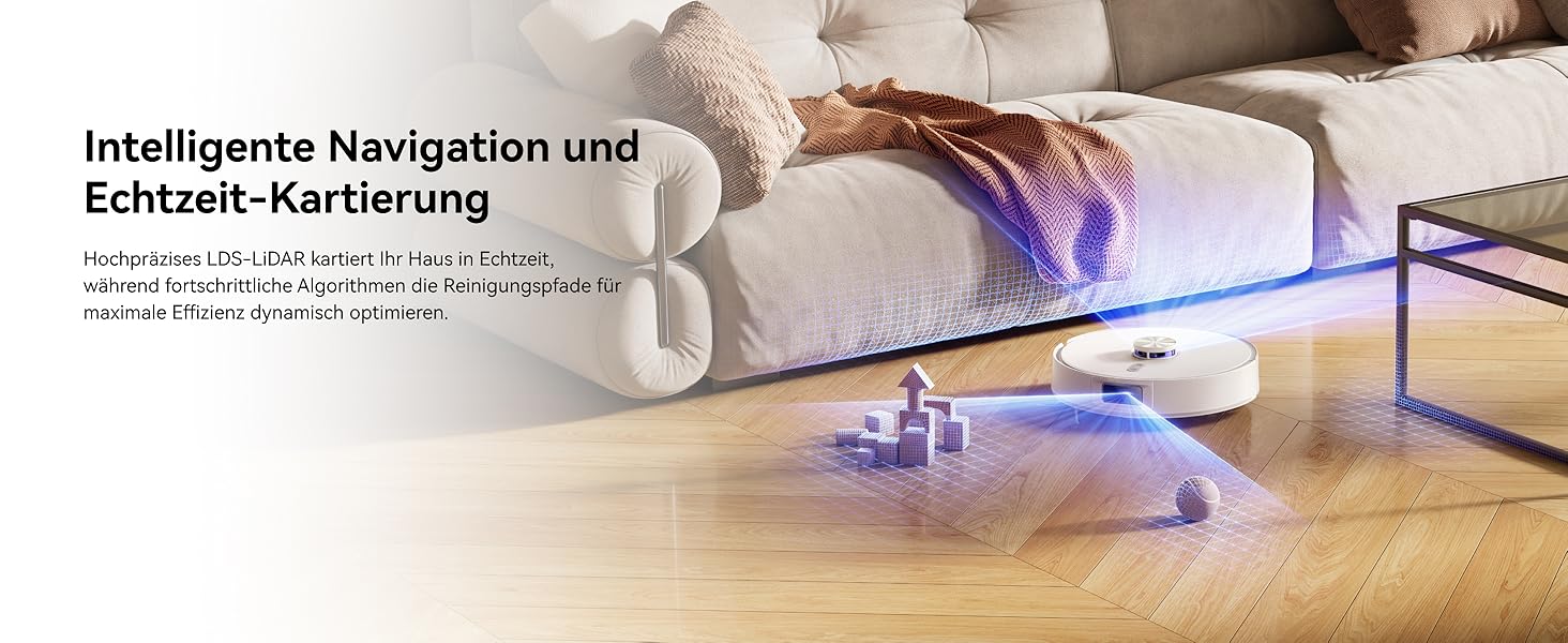 Робот-пилосос NARWAL Freo S з функцією миття підлоги, 8000Pa, 3.5L, LDS-лазерна навігація, керування через додаток, для килимів та шерсті тварин