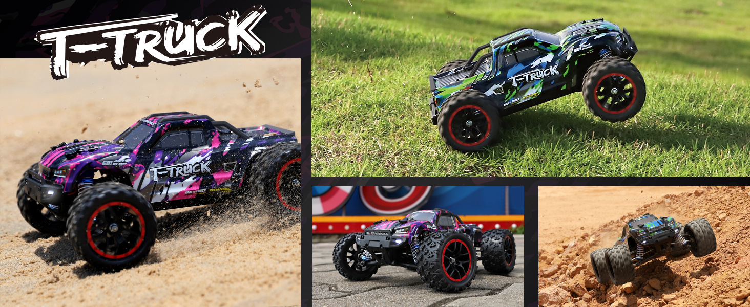 Радіокерований позашляховик Haiboxing 1:18 4WD 48+ км/год, Monster Truck 2.4GHz для дітей та дорослих