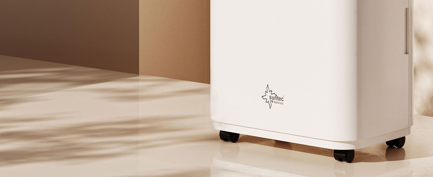 SUNTEC DryFix 20 – Електричний осушувач повітря для дому до 63 м² (20 л/день) 3-в-1: осушувач, очищувач повітря, сушарка для білизни