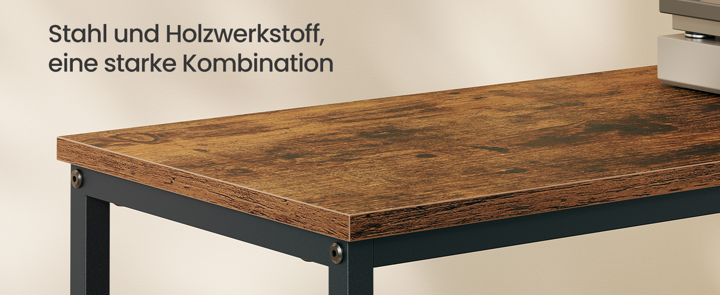 SONGMICS BELLAH: Комод, шафа, LED-підсвічування, тумба з зарядкою, індустріальний стиль, вінтажний коричневий + чорний, 7 ящиків, LGS723KD01