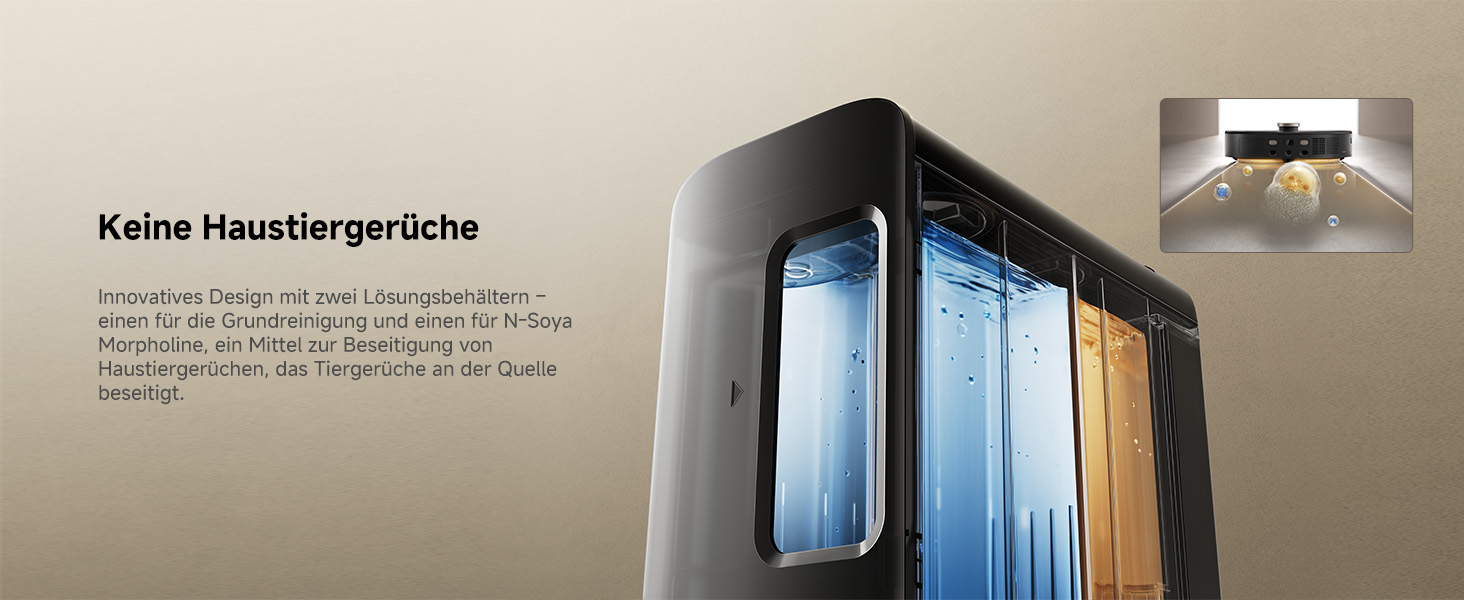 Робот-пилосос Mova V50 Ultra з функцією миття, 24000 Па, 6 см перешкода, навігація Liftable, RGB AI, LED, 80°C гаряча вода, 63°C сушка, DuoSolution, Tricut, чорний