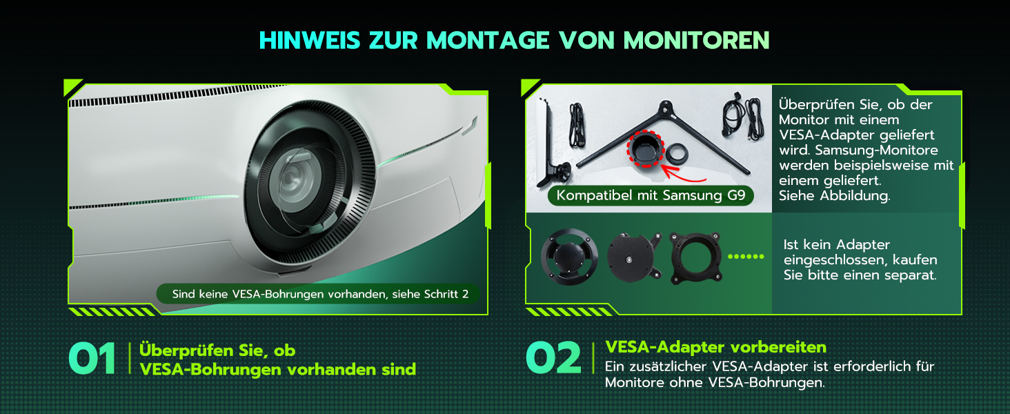 Кріплення для монітора ARES WING з USB A/C, кріплення для монітора 17-49 дюймів, підставка для монітора з газовою пружиною, VESA 75/100 мм, білий
