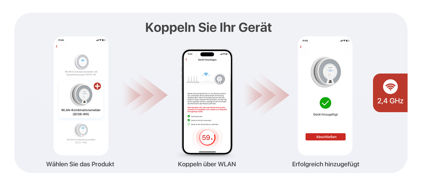 X-Sense Детектор диму та CO з Wi-Fi, 2-в-1, SC06-WX, 1 шт.