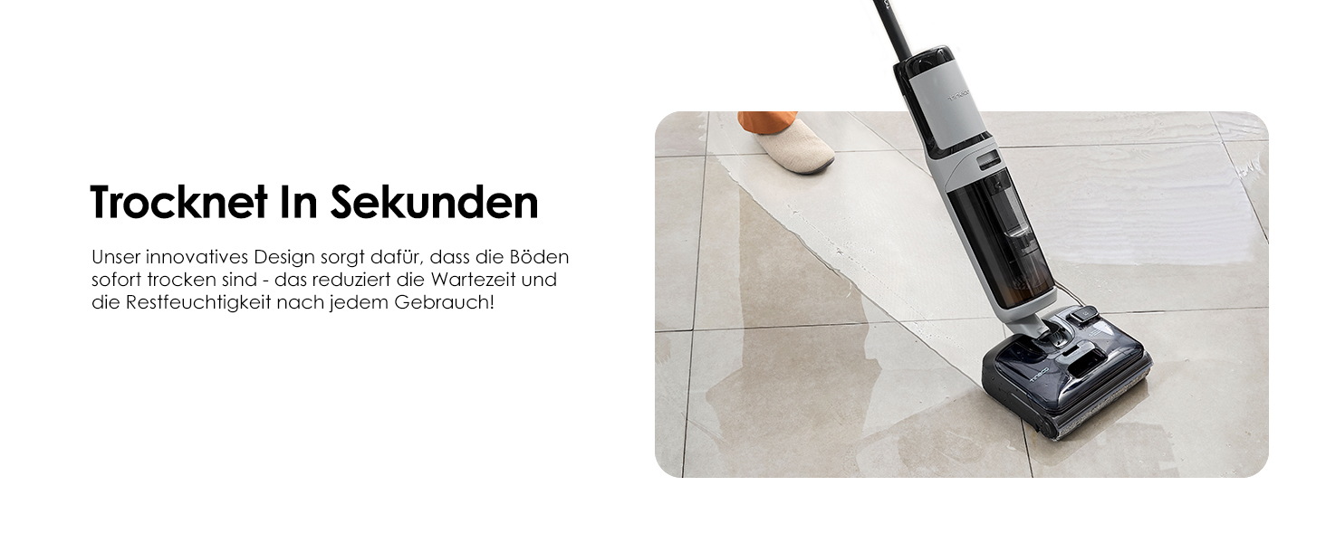 Tineco Floor ONE i5 Stretch: Акумуляторний пилосос 2-в-1 для вологого та сухого прибирання з функцією гарячого повітря